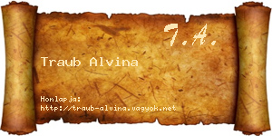 Traub Alvina névjegykártya